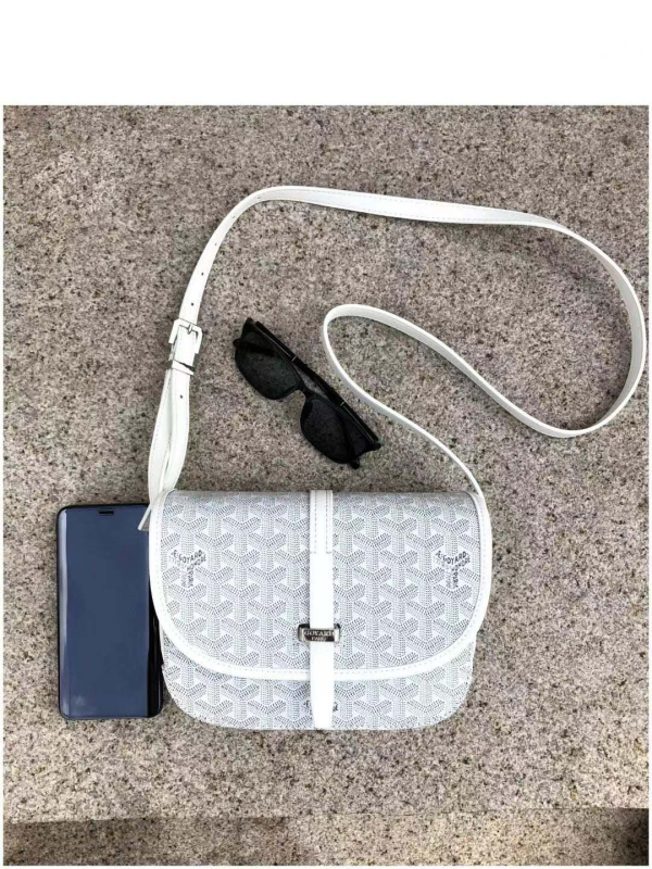 Goya torba s printom dogtooth, Saddle stil, preko ramena, unisex, casual, minimalistička