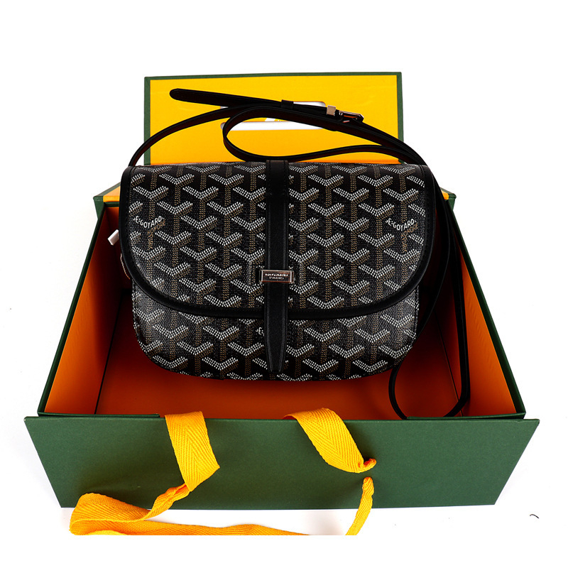 Goya torba s printom dogtooth, Saddle stil, preko ramena, unisex, casual, minimalistička