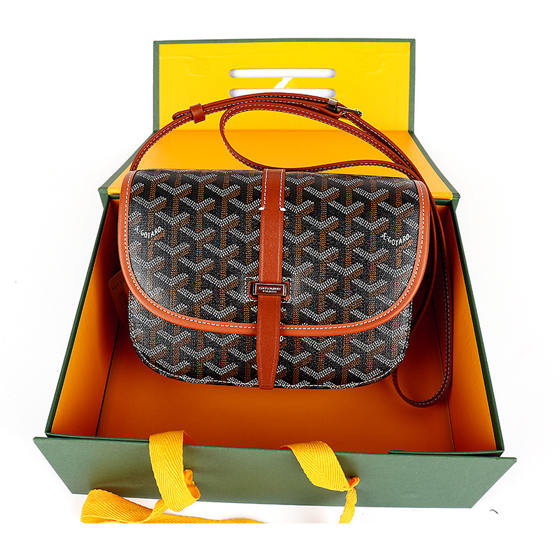 Goya torba s printom dogtooth, Saddle stil, preko ramena, unisex, casual, minimalistička