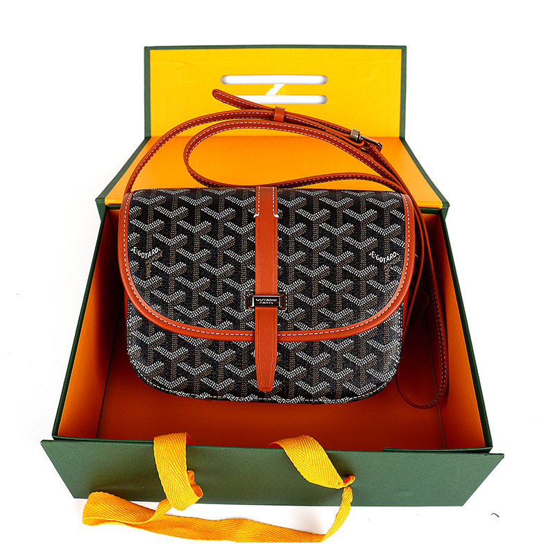 Goya torba s printom dogtooth, Saddle stil, preko ramena, unisex, casual, minimalistička