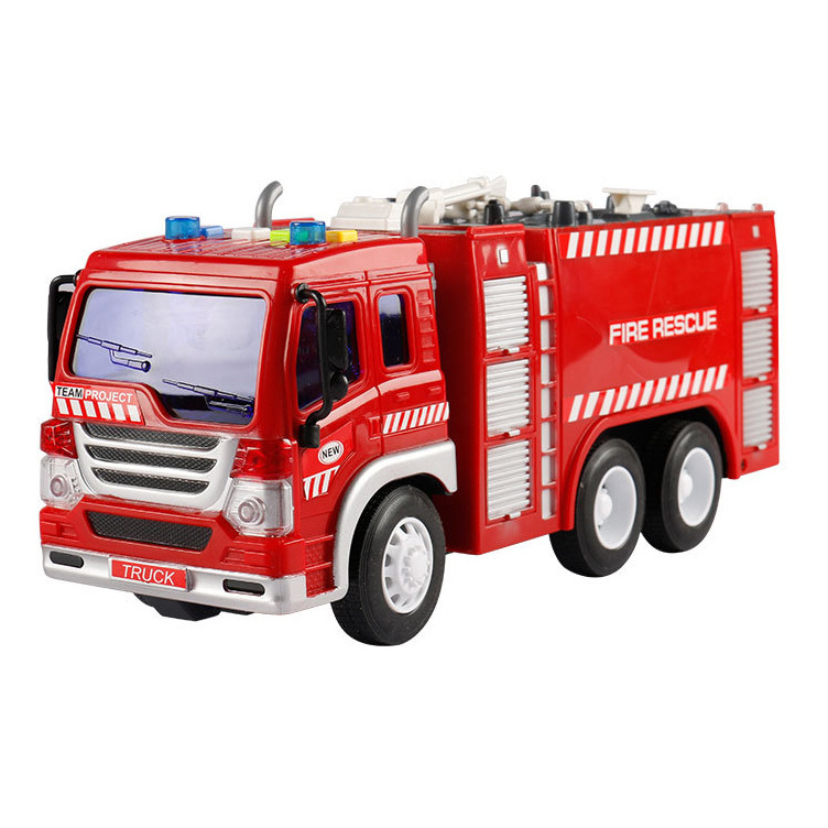 Vehicul de intervenție 1:16 cu turn de scară, pulverizare cu apă, lumini și sunete