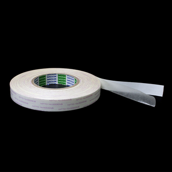 Nitto 5000NS bandă dublu-adezivă, adeziv acrilic, vâscozitate mare, fără reziduuri, 1200 mm × 50 m, suport: țesătură nețesută