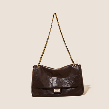 Ženska torbica preko ramena, hobo stil, retro tote s velikim kapacitetom, dijamantno šivanje i lanac