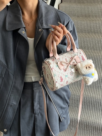 Ženska torba od platna u obliku jastuka, za rame i crossbody, gradski minimalistički stil