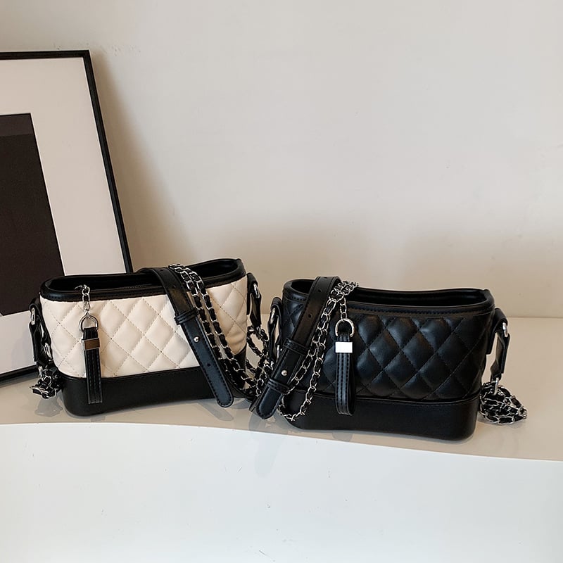 2025 nova moda: torbica s romboidnim šavom i lančanim remenom, mala kvadratna crossbody torba