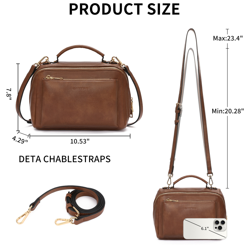 Gaekeao retro crossbody torba u Boston stilu, novi model 2025, velika kapaciteta za svakodnevnu upotrebu