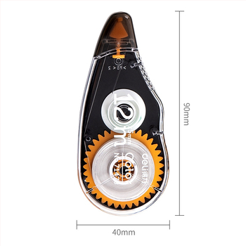 Deli 71522 sada korekčnej pásky, 5 mm × 12 m filmová páska, zmiešané farby, na kartičke