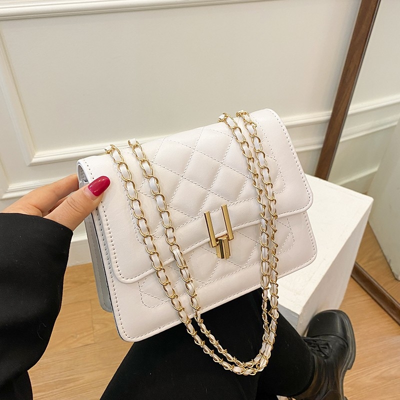 2025 moderna torba preko ramena s dijamantnim kviltingom i lančanim kaišem, kompaktna crossbody