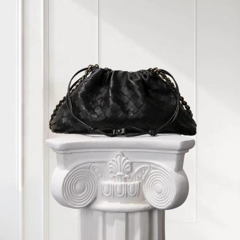 Dustbag torba za jesensko-zimsku sezonu s oblacnom pleteninom, velika kapaciteta, lančana ručka za ramena ili ispod pazuha, Chanel inspirirana ženska moda