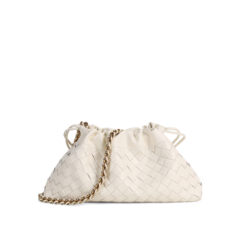Dustbag torba za jesensko-zimsku sezonu s oblacnom pleteninom, velika kapaciteta, lančana ručka za ramena ili ispod pazuha, Chanel inspirirana ženska moda