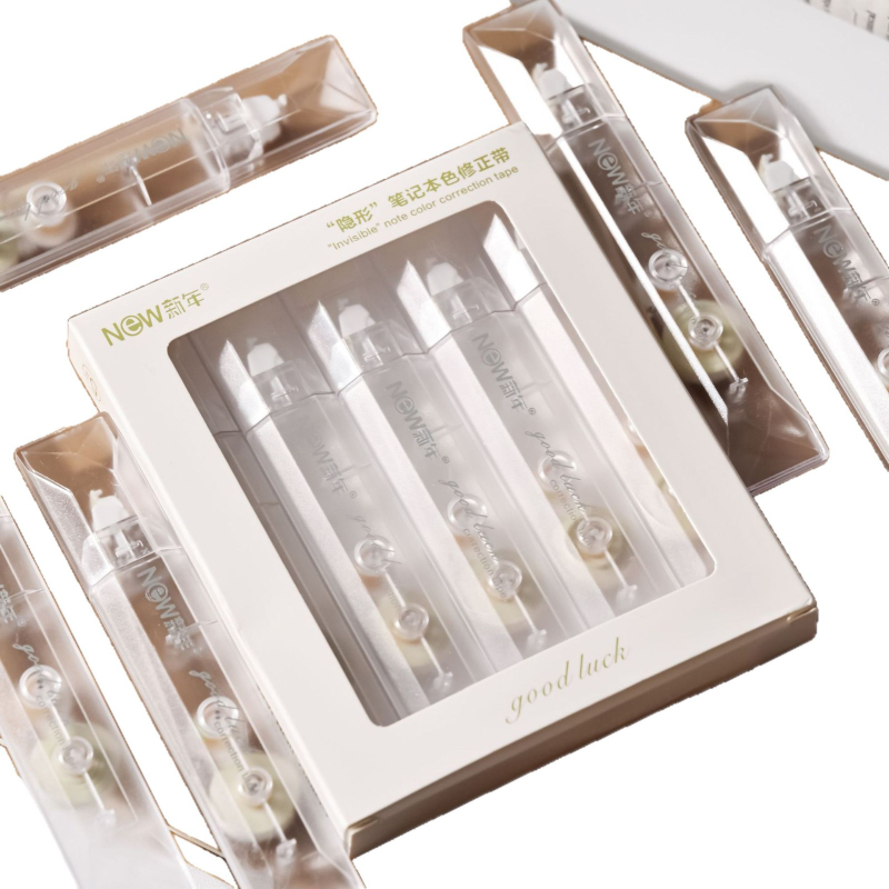 Bandă corectoare invizibilă pentru hârtie originală, pentru elevi, aspect elegant, corecție silențioasă și netedă