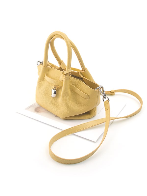 Ženska torbica od prave kože s teksturom kravljeg kože, stil oblaka, mala crossbody torbica, proljeće 2025