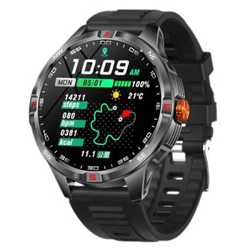 V45 pametni sat s baterijom od 1000mAh, praćenje srčanog ritma i zasićenost kisikom, Bluetooth pozivi, TFT zaslon od 1,46 inča, silikonska narukvica, vodootporan, kružni brojčanik