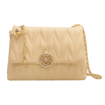 Ženska torbica od PU materijala, dijamantno šivanje i lančani remen, mala kvadratna crossbody torba, elegantna i moderna