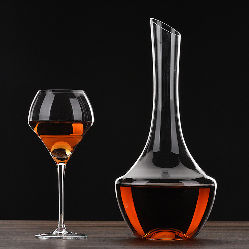 Three Carats Decanter de vin din cristal pentru vin roșu, stil european, dozator de vin pentru uz casnic, capacitate peste 1000 ml