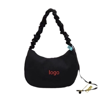 Ženska nylon torba Cloud bag s otiskom slova, srednje veličine, preko ramena, zatvarač, prostrani unutarnji džep.