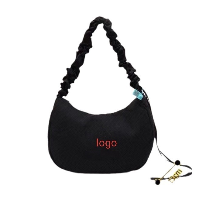 Ženska nylon torba Cloud bag s otiskom slova, srednje veličine, preko ramena, zatvarač, prostrani unutarnji džep.