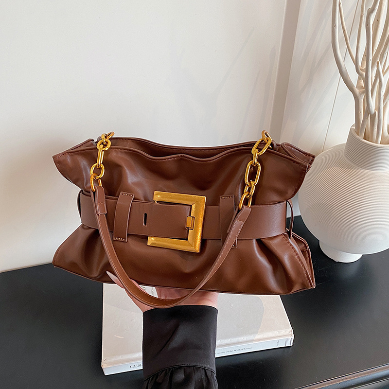 PU kožna torba u korejskom stilu s plisiranim oblikom oblaka, srednje veličine, ramena i crossbody, velika kapaciteta