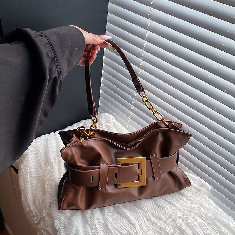 PU kožna torba u korejskom stilu s plisiranim oblikom oblaka, srednje veličine, ramena i crossbody, velika kapaciteta