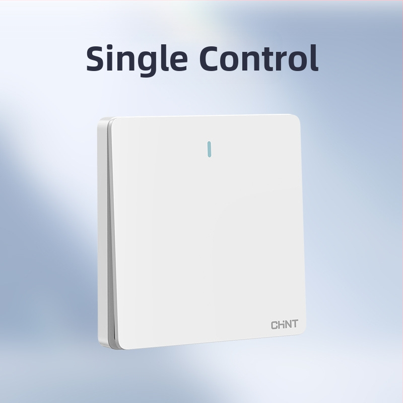 Chint skrytý stenu spínač a zásuvka, panel s 1 modulom, 5 otvorov, krémová farba, biela 6C