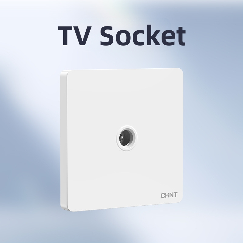 Chint skrytý stenu spínač a zásuvka, panel s 1 modulom, 5 otvorov, krémová farba, biela 6C