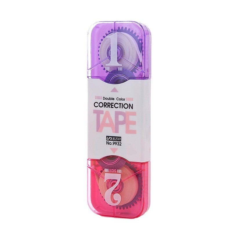 Lepson bandă corectoare creativă, cu două capete, bej, două culori, 9932