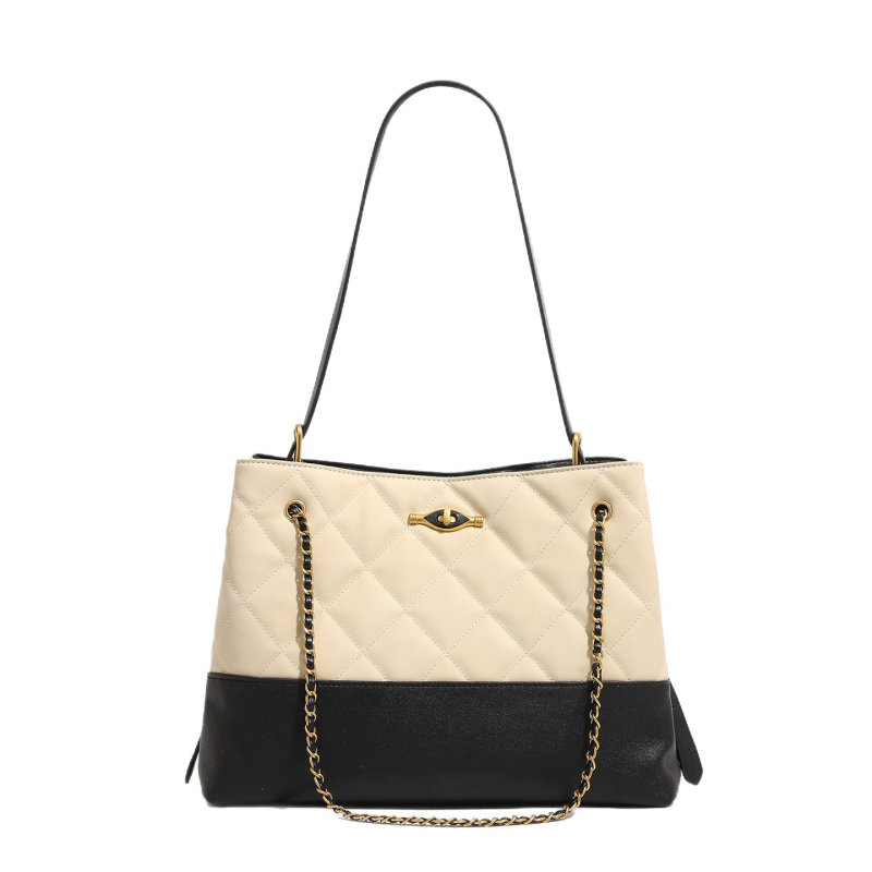 Ženska tote torbica od mikrovlaknaste kože sa rombom uzorkom, velika kapaciteta, crossbody nošenje