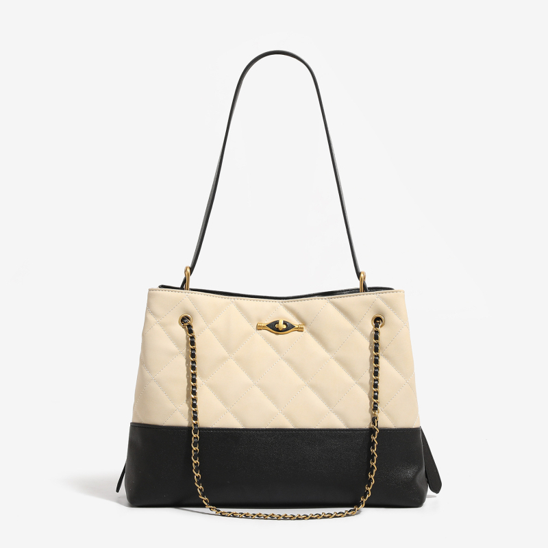 Ženska tote torbica od mikrovlaknaste kože sa rombom uzorkom, velika kapaciteta, crossbody nošenje
