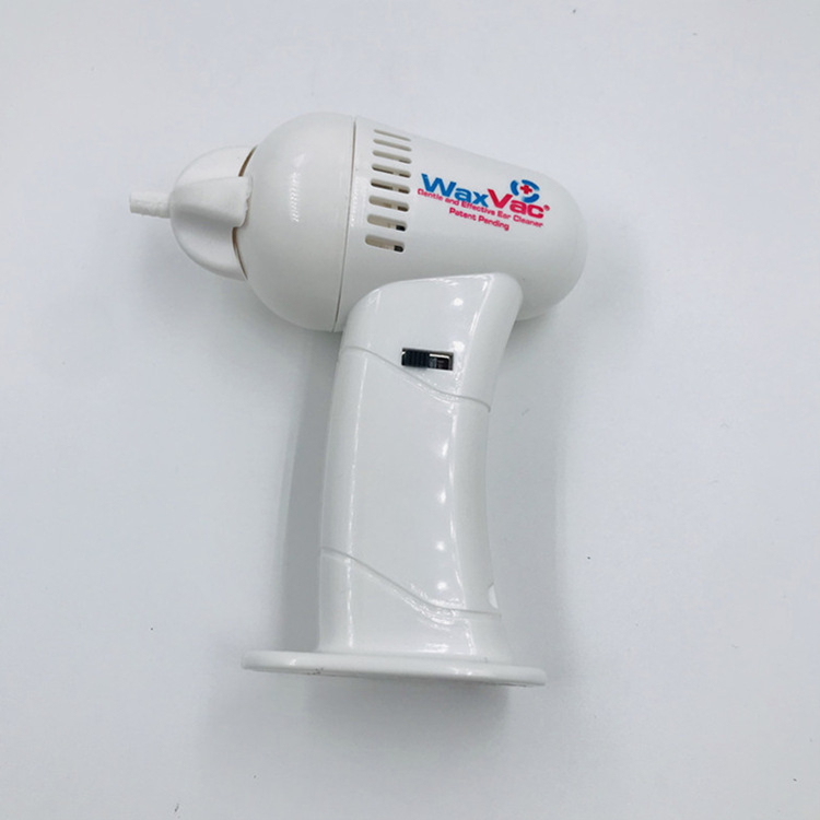 Curățător electric pentru urechi cu linguriță de urechi și masaj, alb