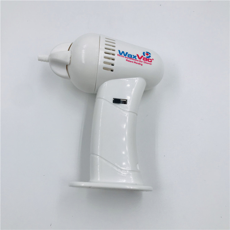 Curățător electric pentru urechi cu linguriță de urechi și masaj, alb