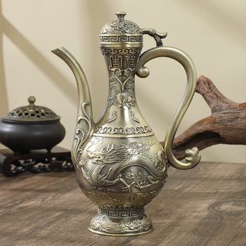 Dispenser metal pentru vin Dragon și Phoenix – lux retro