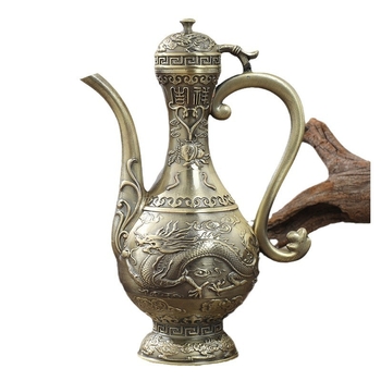 Dispenser metal pentru vin Dragon și Phoenix – lux retro