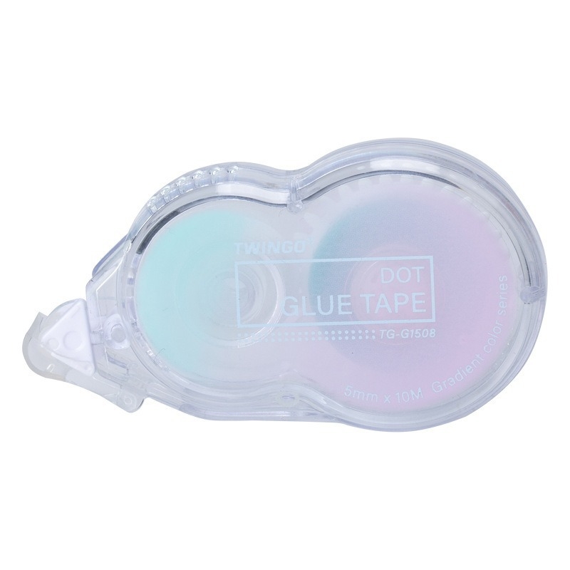Agendă transparentă din plastic, în stil japonez, cu bandă dublu adezivă și lipici cu puncte șterse – rechizite de învățare de înaltă calitate