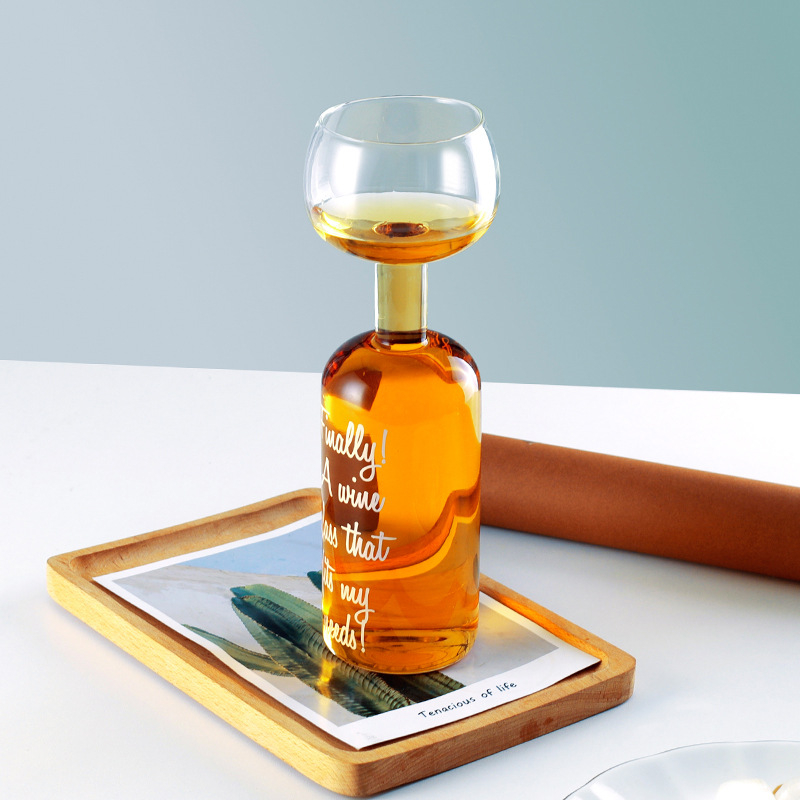 Decantor din sticlă pentru vin roșu, stil european, design minimalist, 701–800 ml