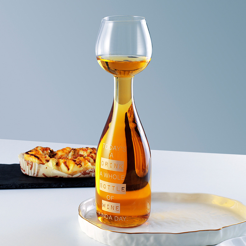 Decantor din sticlă pentru vin roșu, stil european, design minimalist, 701–800 ml