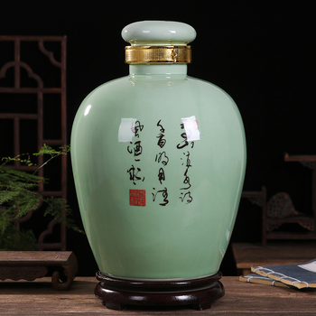 Vas ceramic pentru vin sigilat cu capac de închidere, 2,5–15 kg, uz casnic, porțelan, stil modern minimalist