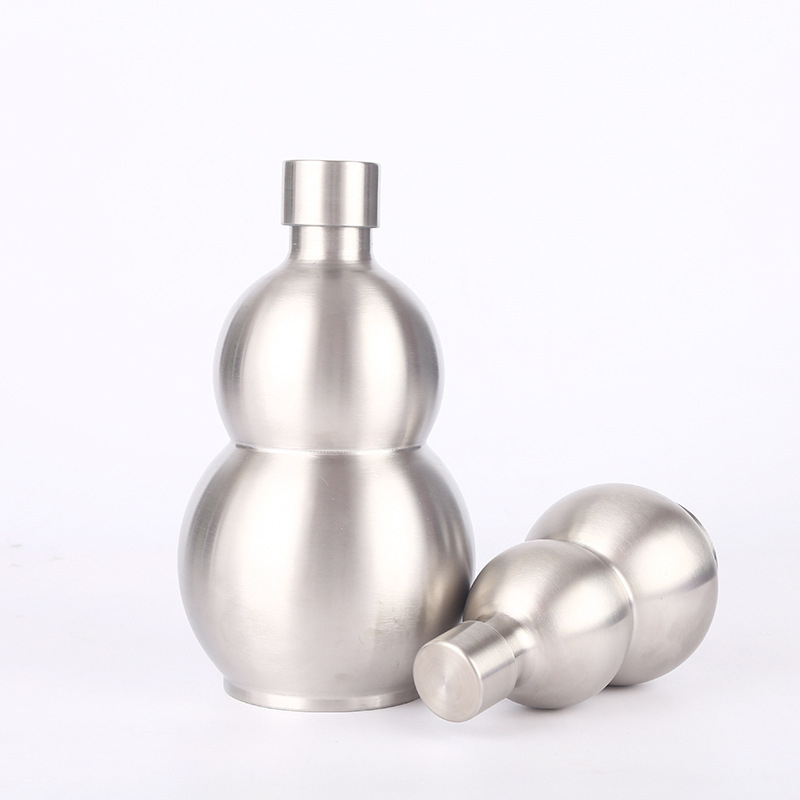 Flacon de vin din oțel inoxidabil, în formă de dovleac, cu un singur strat, 304 oțel inoxidabil, design minimalist