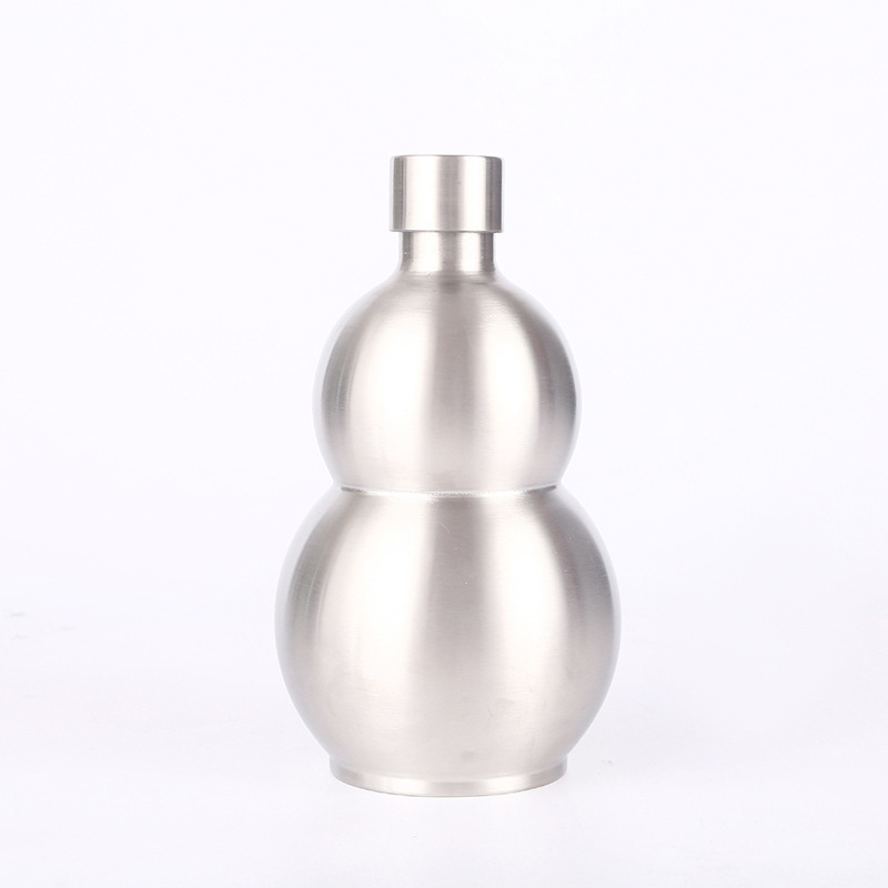 Flacon de vin din oțel inoxidabil, în formă de dovleac, cu un singur strat, 304 oțel inoxidabil, design minimalist