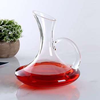 Decantor de vin roșu din cristal, cu mâner, separator de vin, set pentru hoteluri europene