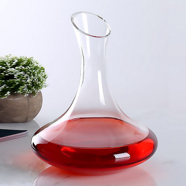 Decantor de vin roșu din cristal, cu mâner, separator de vin, set pentru hoteluri europene
