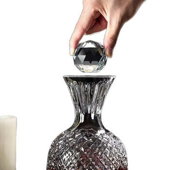 Decantor de vin din cristal, rotativ, design inspirat de giroscop, lux pentru uz casnic, 1000 ml+
