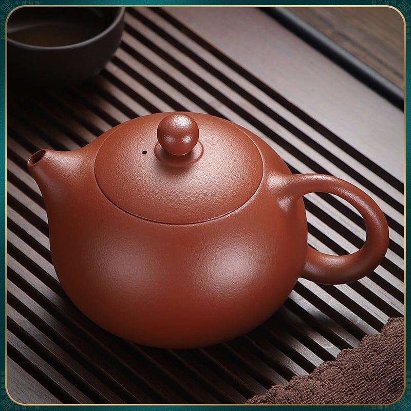 Ceainic Dahongpao Xishi, lut purpurie, lucrat manual, stil Fengming, pentru prepararea ceaiului, diverse dimensiuni, glazură albastru-albă