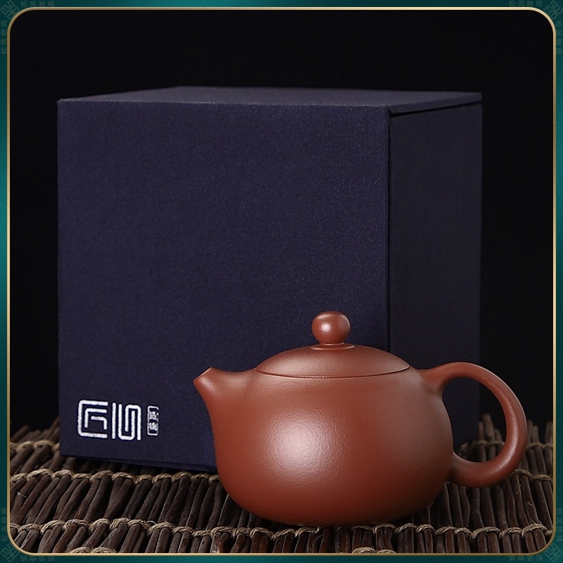 Ceainic Dahongpao Xishi, lut purpurie, lucrat manual, stil Fengming, pentru prepararea ceaiului, diverse dimensiuni, glazură albastru-albă
