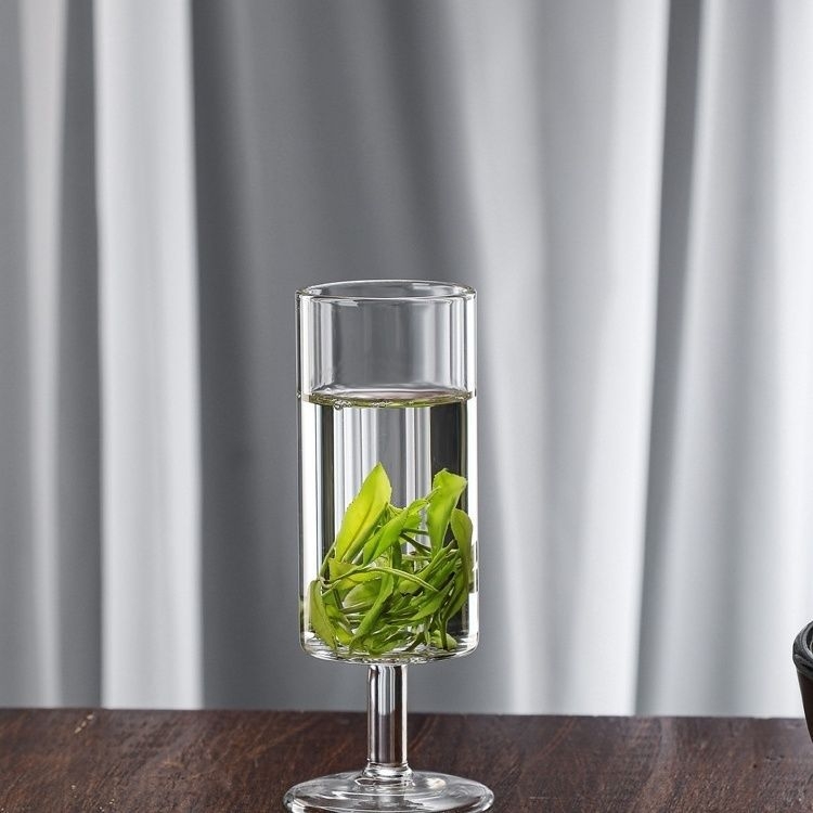 Ceainic de sticlă, realizat manual, în stilul dinastiei Song, design GuiFei inspirat (Concubina Imperială), corp din sticlă borosilicată, cu grosime, pentru infuzarea ceaiului