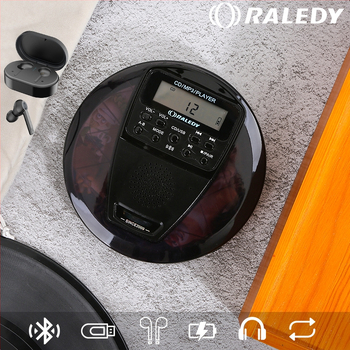 RALEDY Grady 391 Prenosný CD prehrávač s MP3 prehrávaním, USB diskom a Bluetooth vysielačom