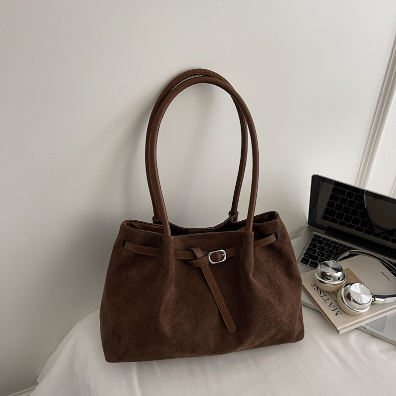 Nubuk tote torba velikog kapaciteta, gradski stil, za nošenje na rame, svakodnevna upotreba