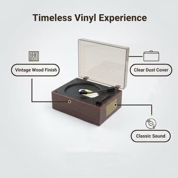 Ретро CD плеър с дървен модел, Bluetooth говорител, преносим, за ученици, англоезиков повторител