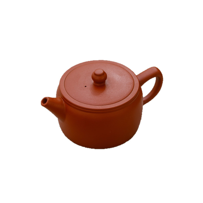 Ceainic din lut roșu cu model de coajă de portocaliu, set de ceai Fengming, lucrat manual, stil chinezesc pentru uz casnic
