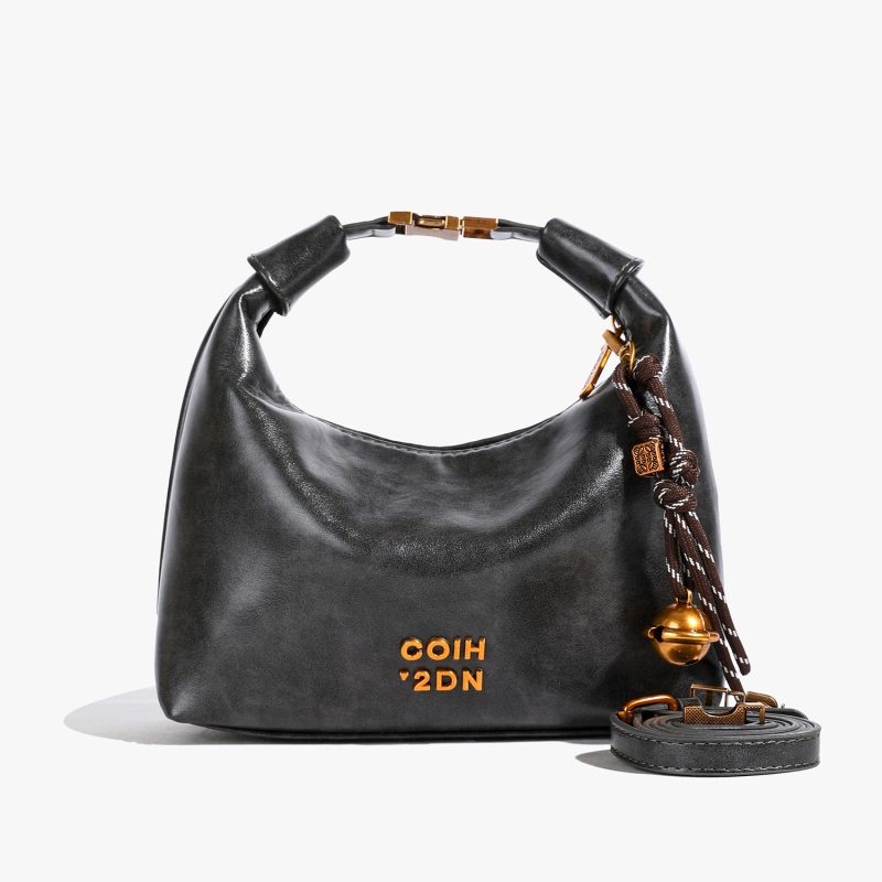Ženska vintage crossbody torba, PU koža, polumjesnog oblika, mini kvadratni oblik, zimska kolekcija 2025