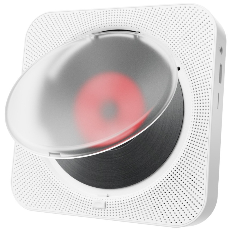 Стенен CD плеър с Bluetooth, повторно възпроизвеждане на албуми, минималистичен Инстаграм стил, CD/DVD плеър